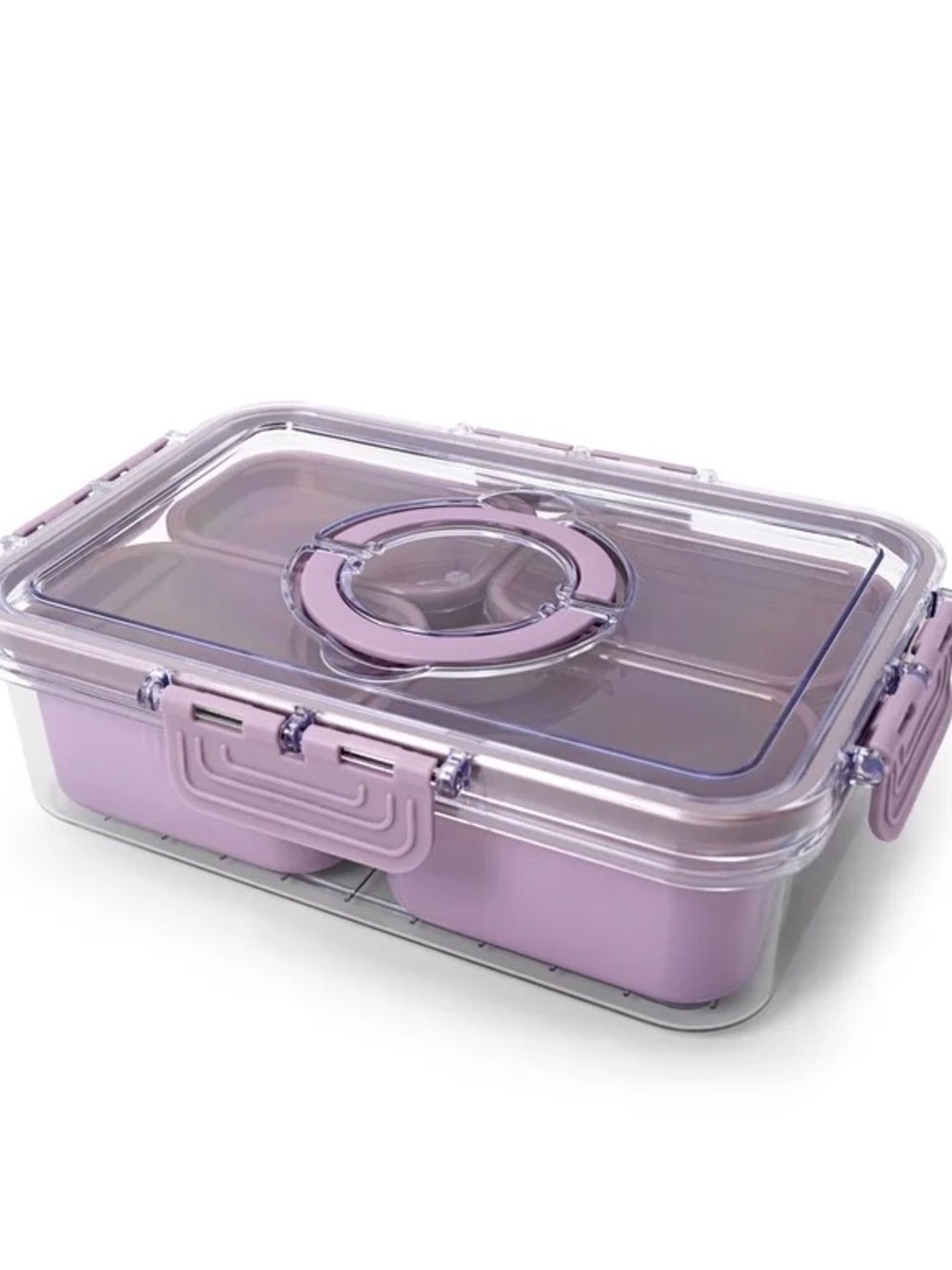 Purple Airtight Lunch Box with Leakproof Lid